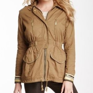 Willow & Clay S Olive Embellish Trim Cargo Jacket